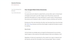 Desktop Screenshot of absolutedirectory.com