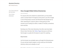 Tablet Screenshot of absolutedirectory.com